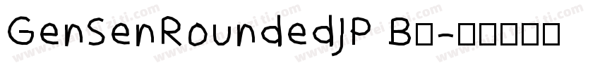 GenSenRoundedJP B◆字体转换